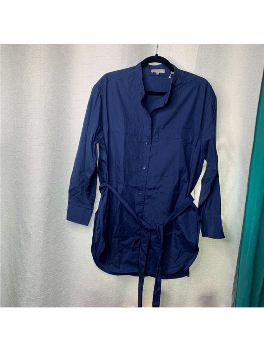 NWT Vince oversized belted shirt‎ tunic size small - Picture 4 of 14
